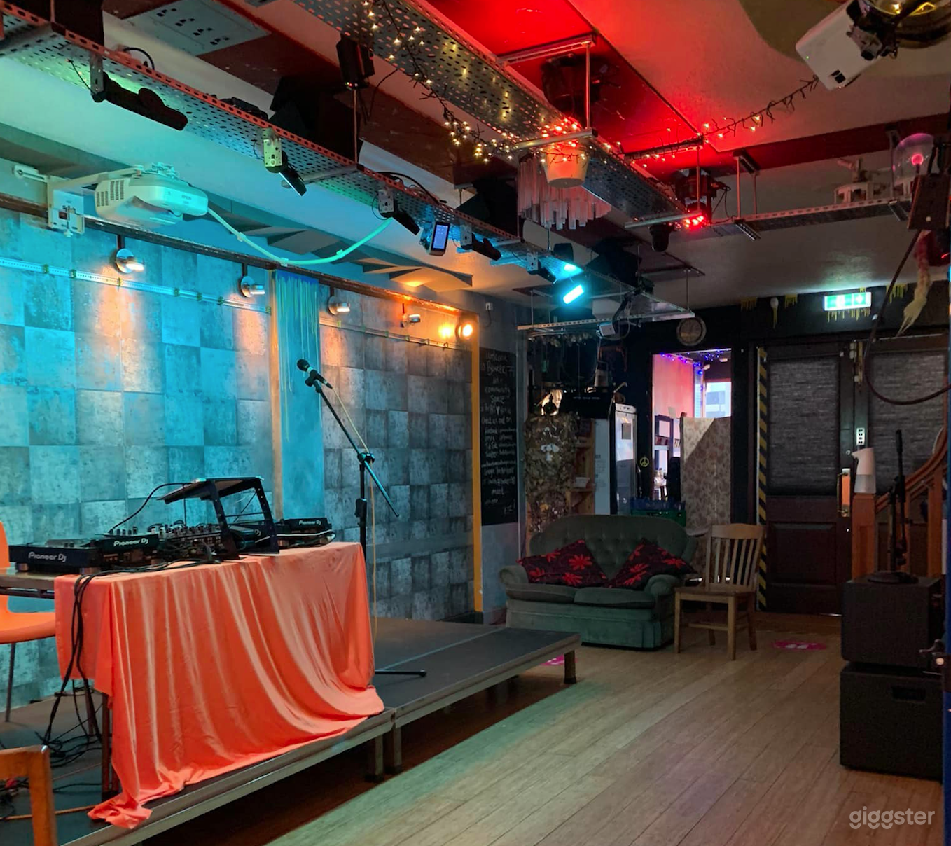 Bunker 178 all set for an dance event.