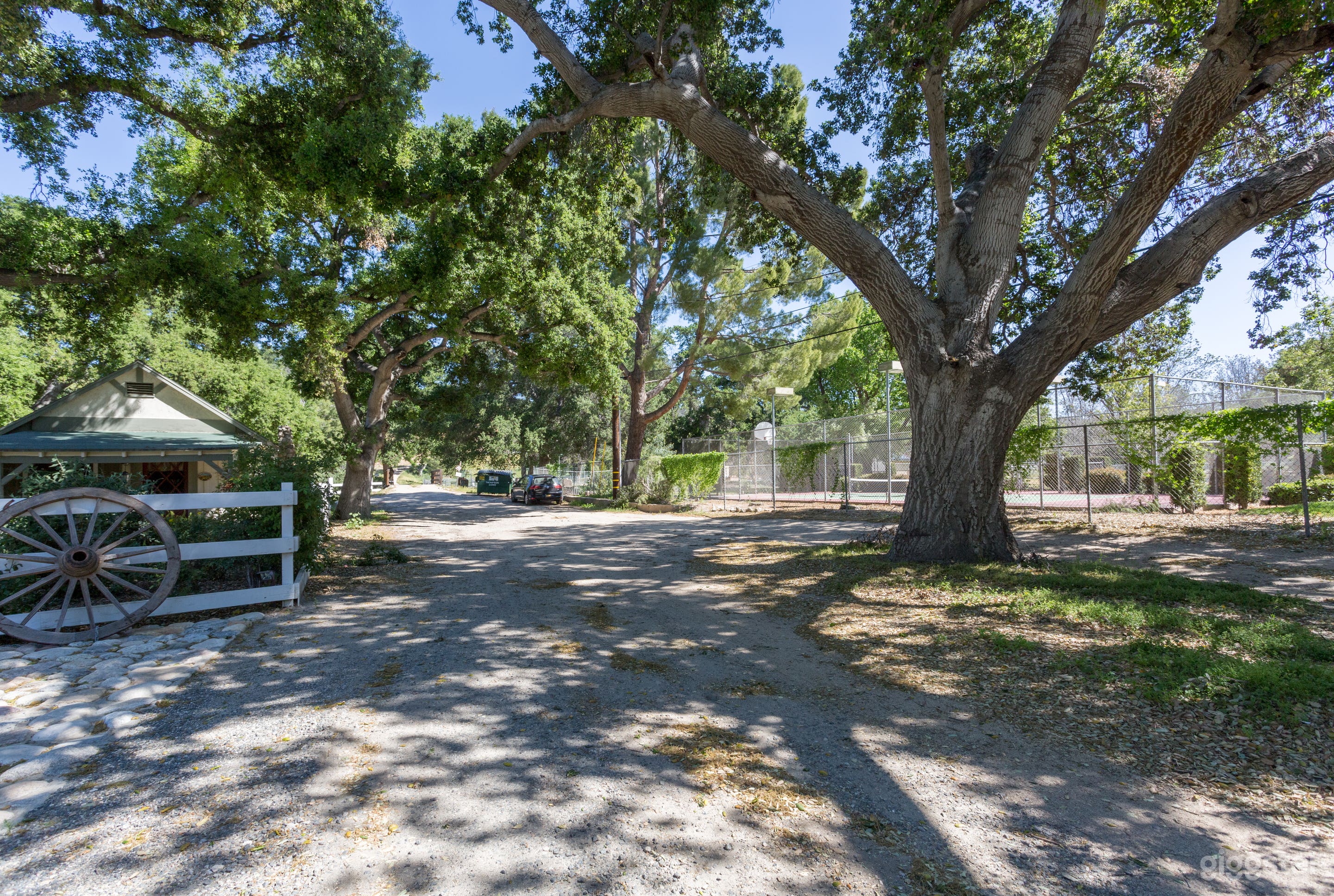 Road in front of both houses