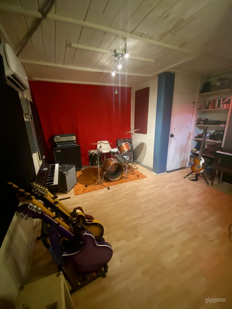  View of tracking room and gear available for use. 