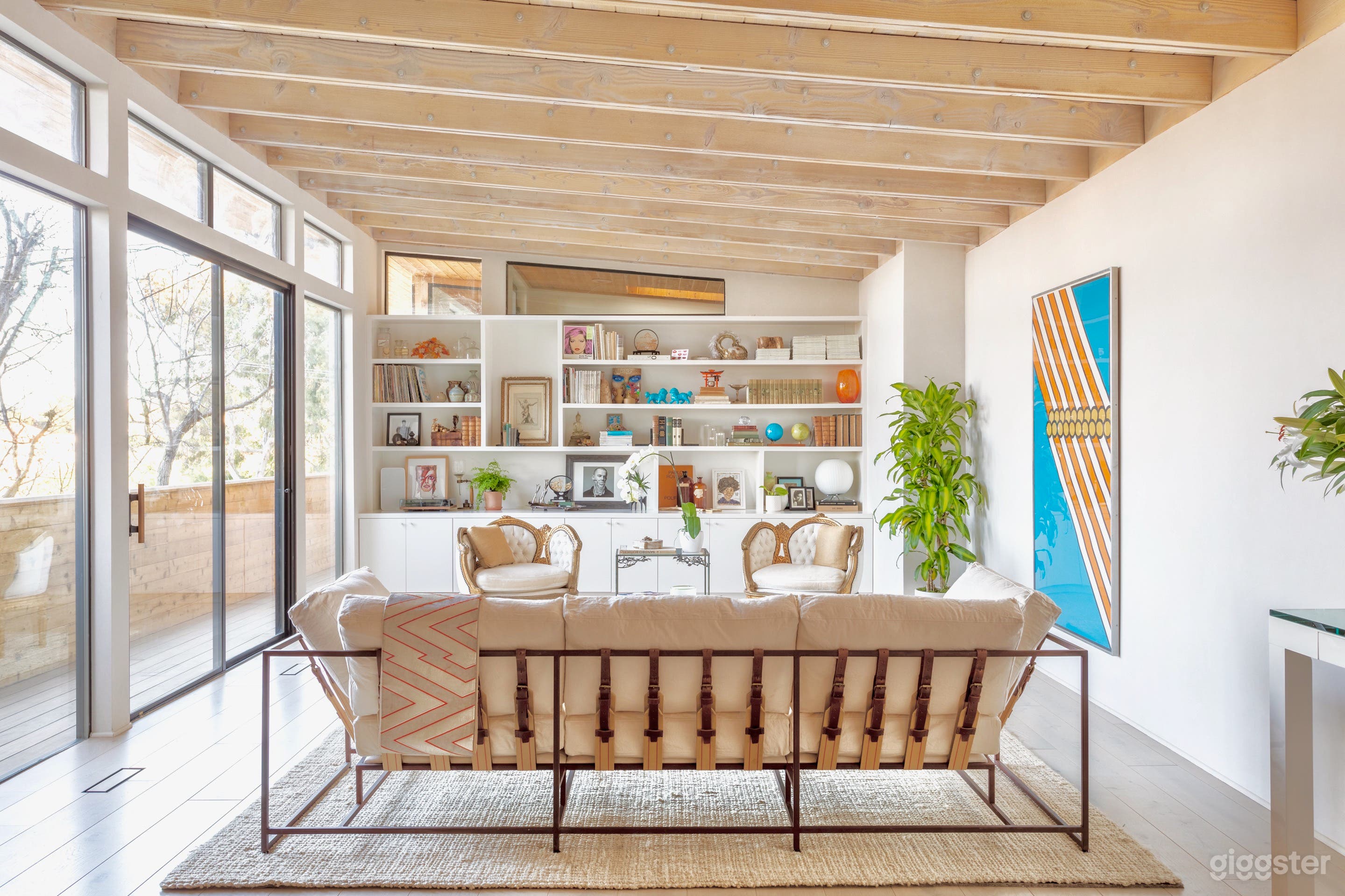 Living Room with Sliding Glass Door.