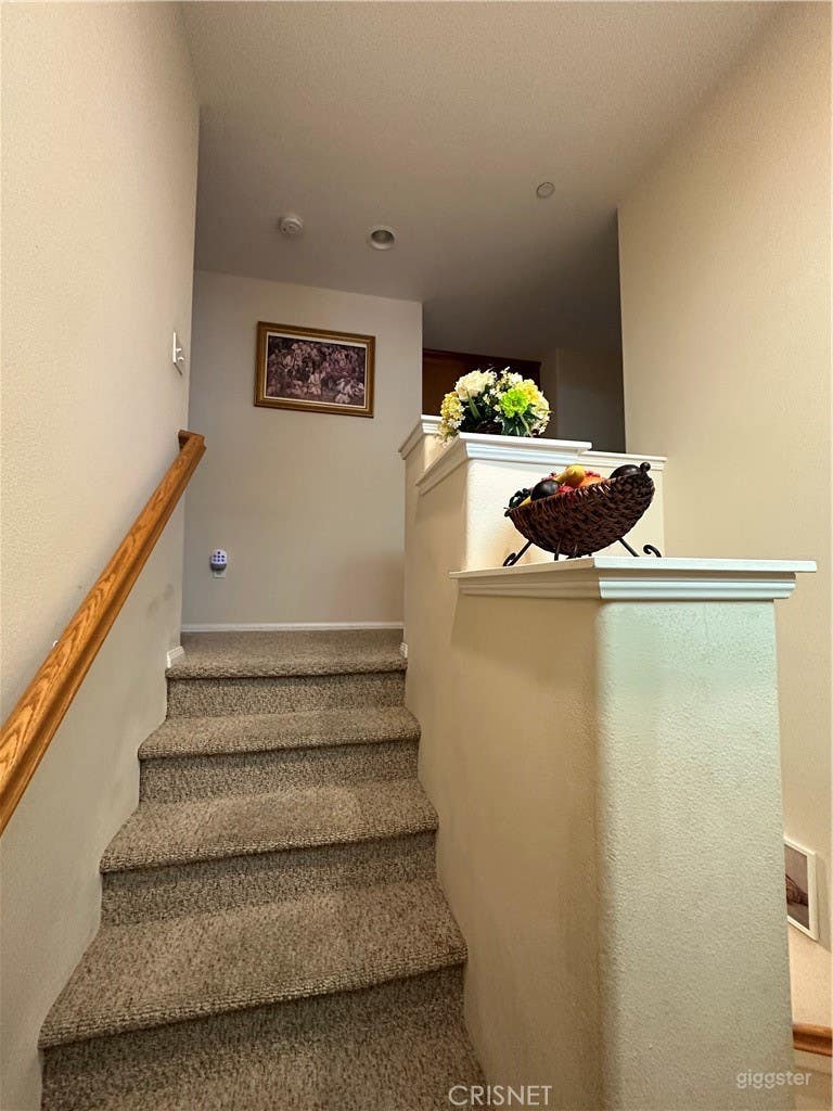 The painting has been taking off the wall and there’s nothing in this hallway