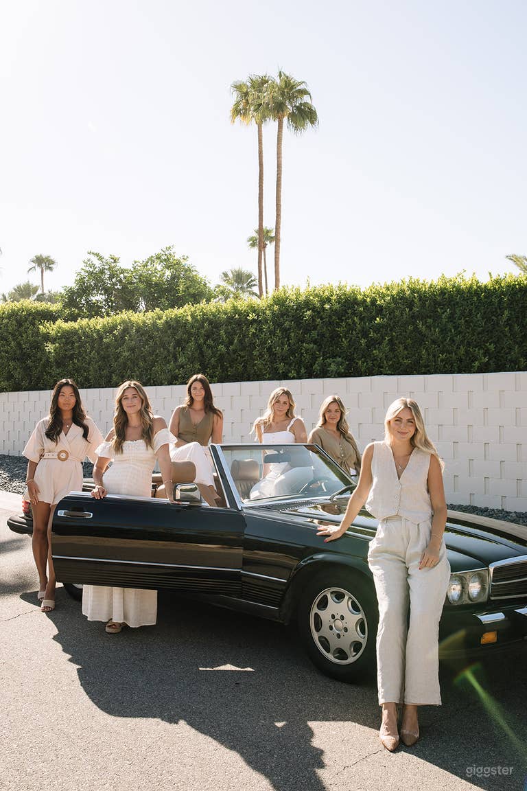  Company Photo Shoot - Classic 1989 Vintage Mercedes Benz 