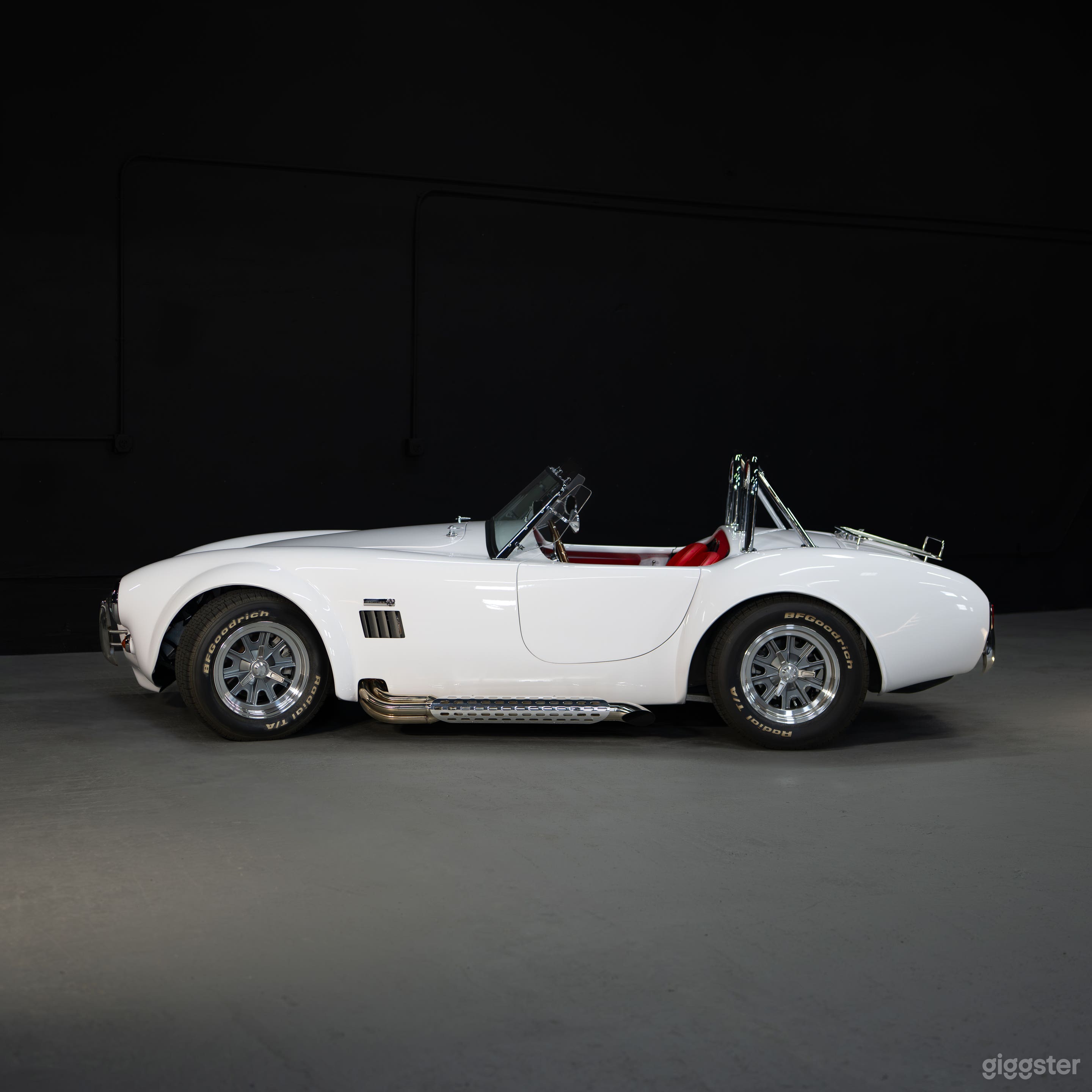 Classic 1965 Shelby Cobra — White over Red Leather Prop Photo 3