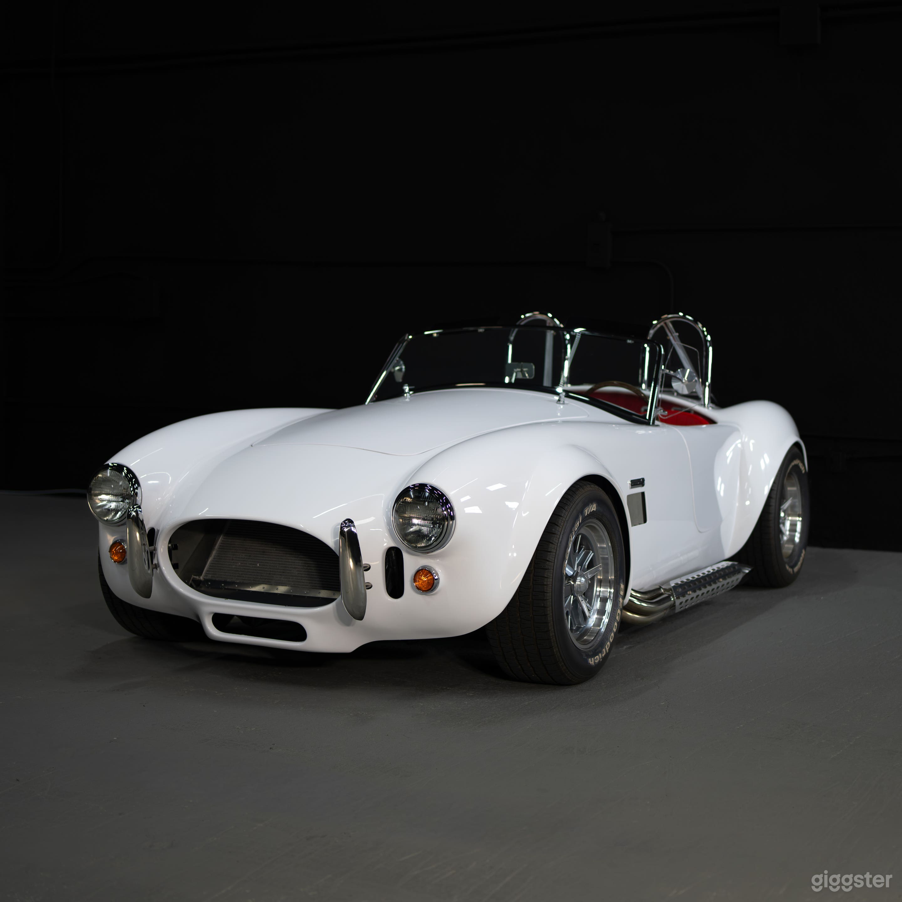 Classic 1965 Shelby Cobra — White over Red Leather Prop Photo 1