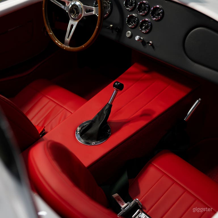  Classic 1965 Shelby Cobra — White over Red Leather Prop 