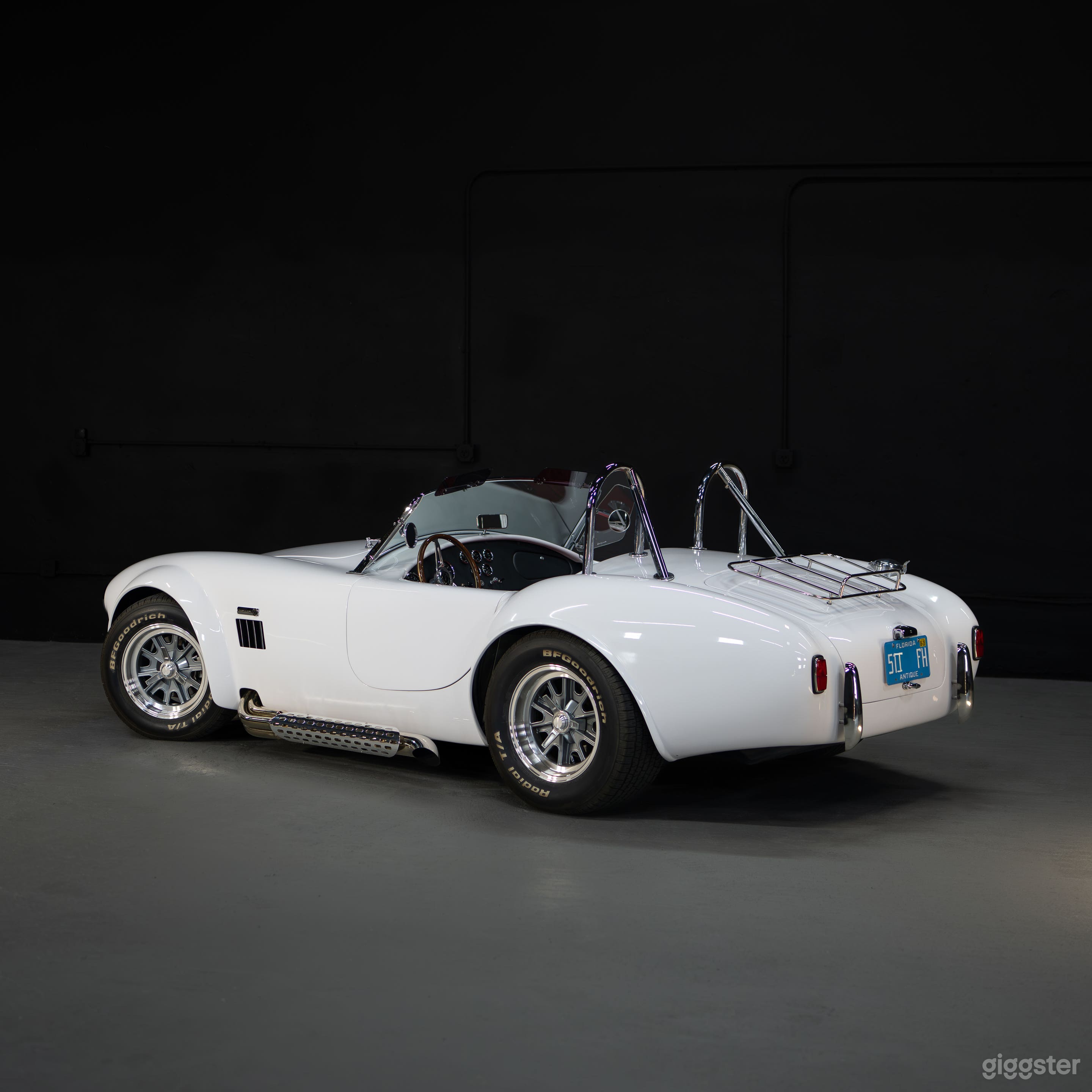 Classic 1965 Shelby Cobra — White over Red Leather Prop Photo 2