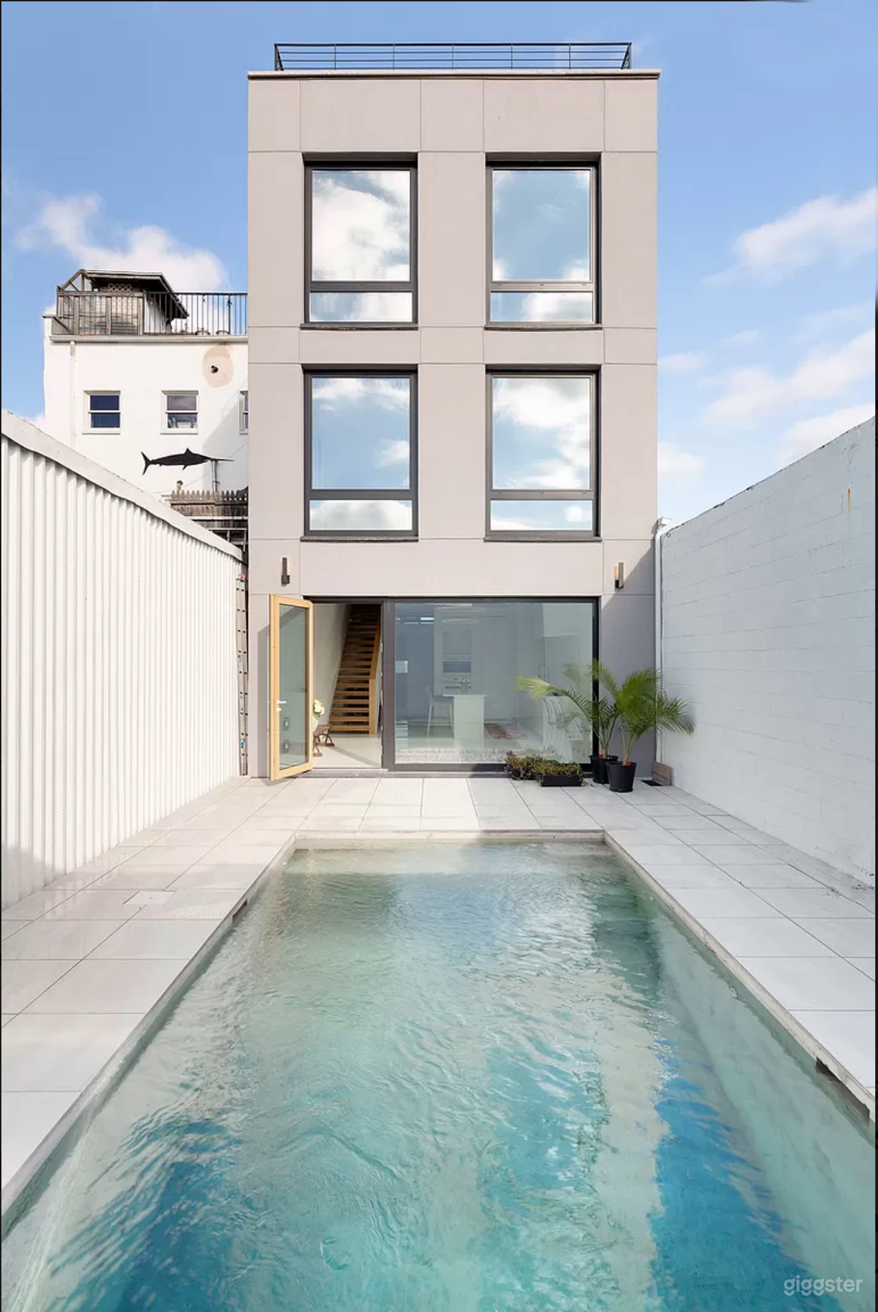 Cement Pool with Sitting Ledge