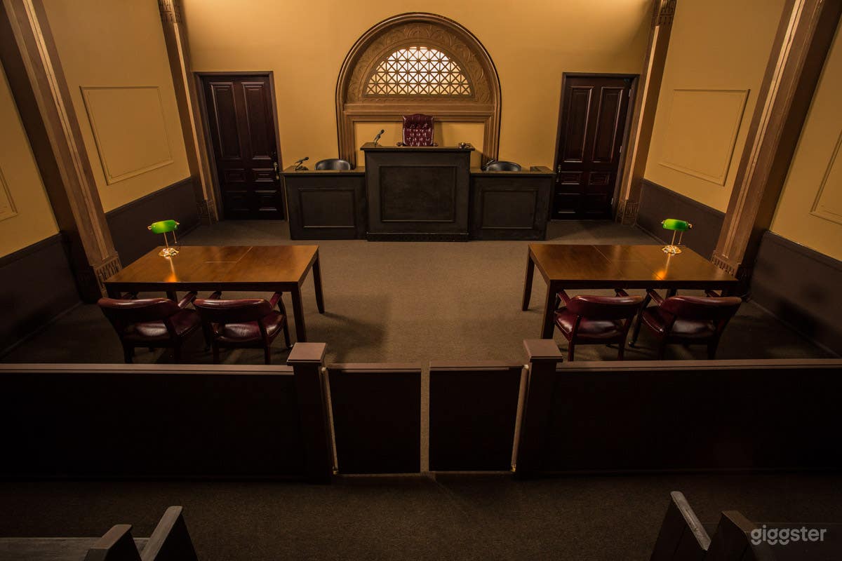 Spacious COURTROOM Standing Set | FilmStudioLA Photo 1