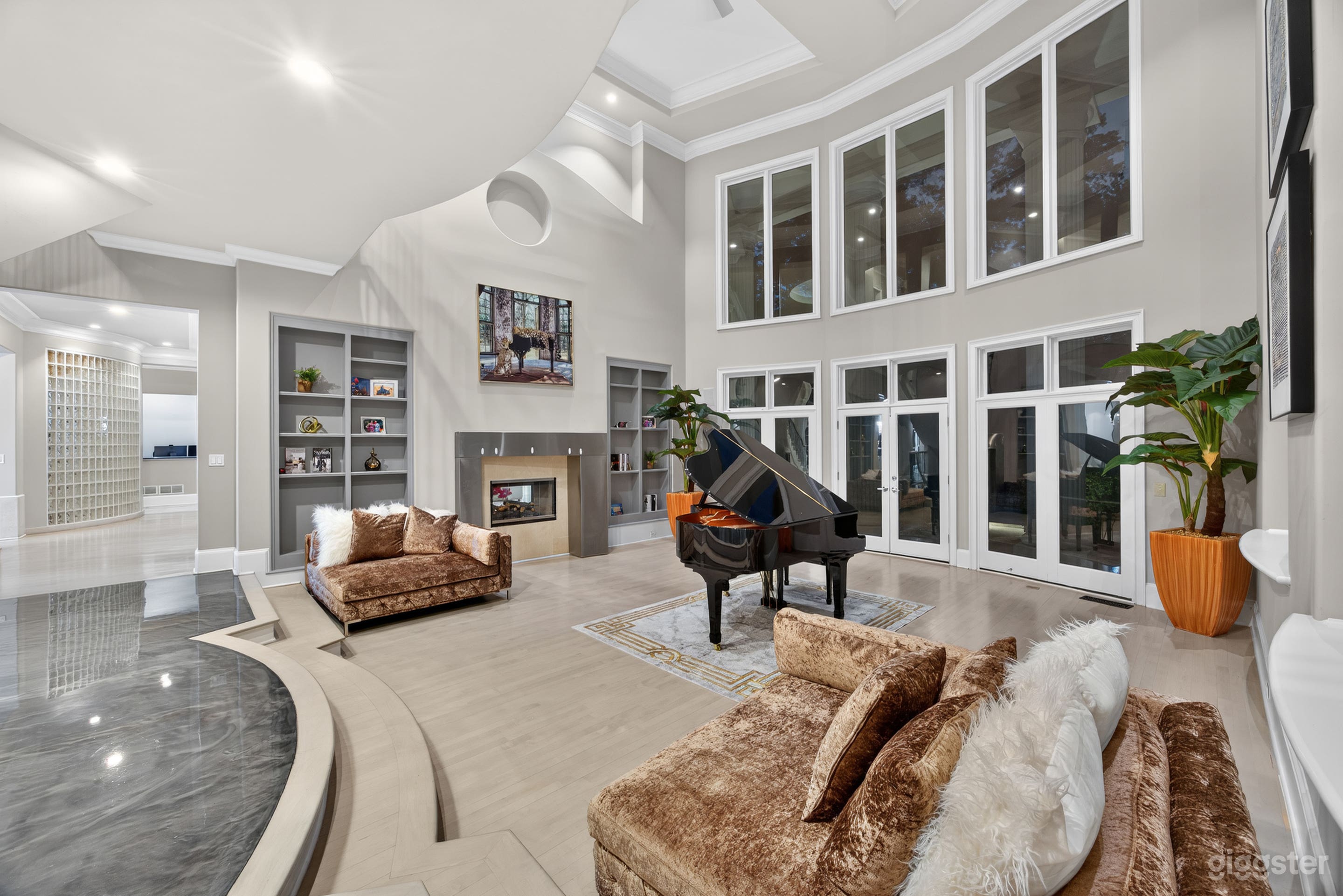 Luxury Atlanta Mansion | Grand Staircase, Pool & Spa Photo 4