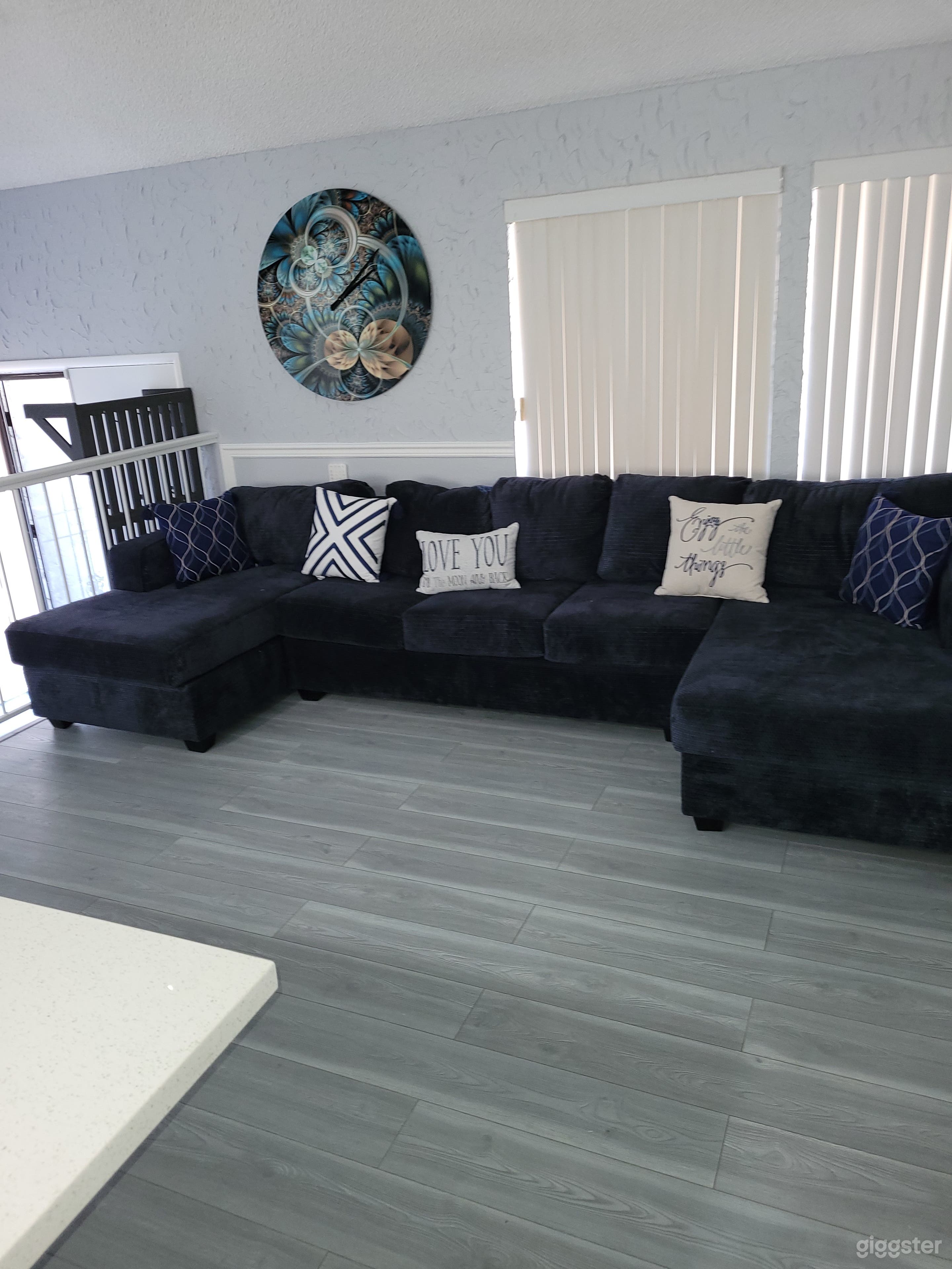 Living room area open concept 