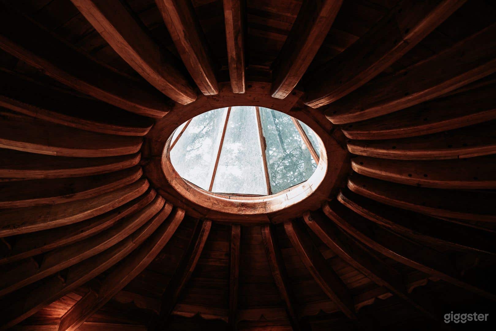 Ceiling of main living shala/ room.