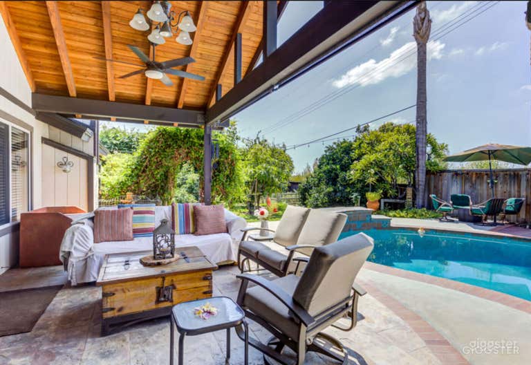  Pool in a Craftsman style home 