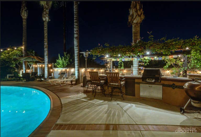  Pool in a Craftsman style home 