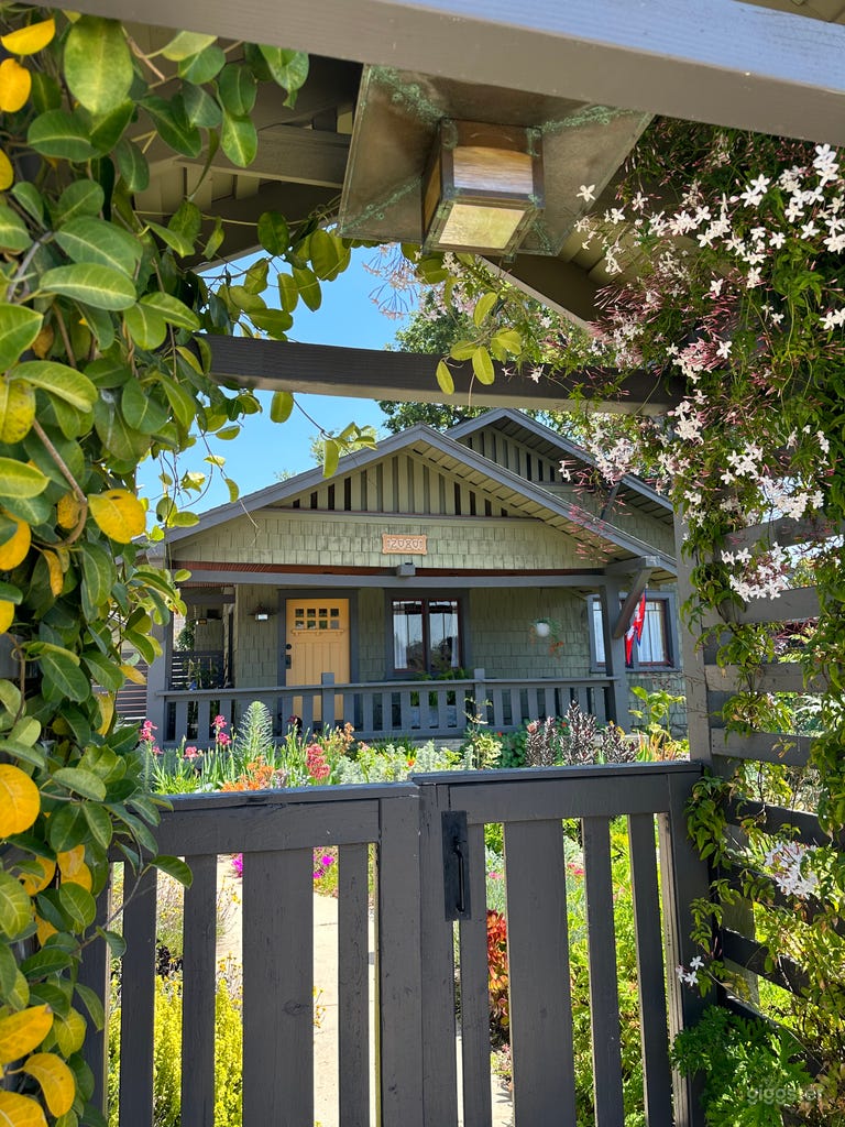 1910 Craftsman Bungalow, Garden, Fence, Pool 