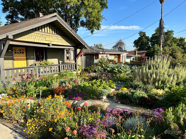  1910 Craftsman Bungalow, Garden, Fence, Pool 