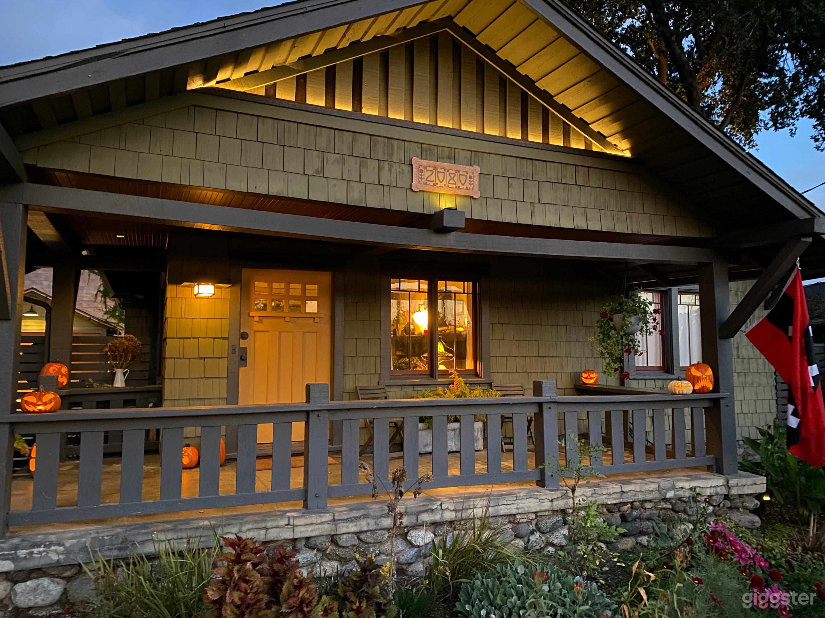 Front porch of the home