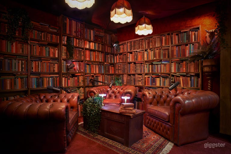  Old library podcast studio 