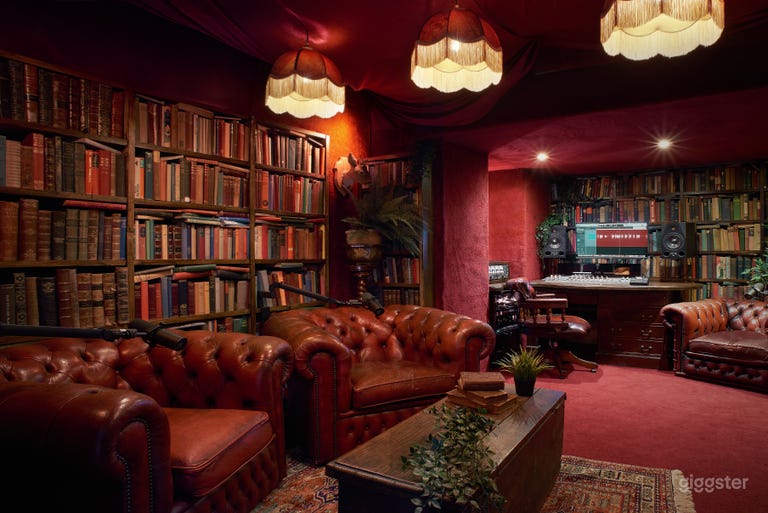  Old library podcast studio 
