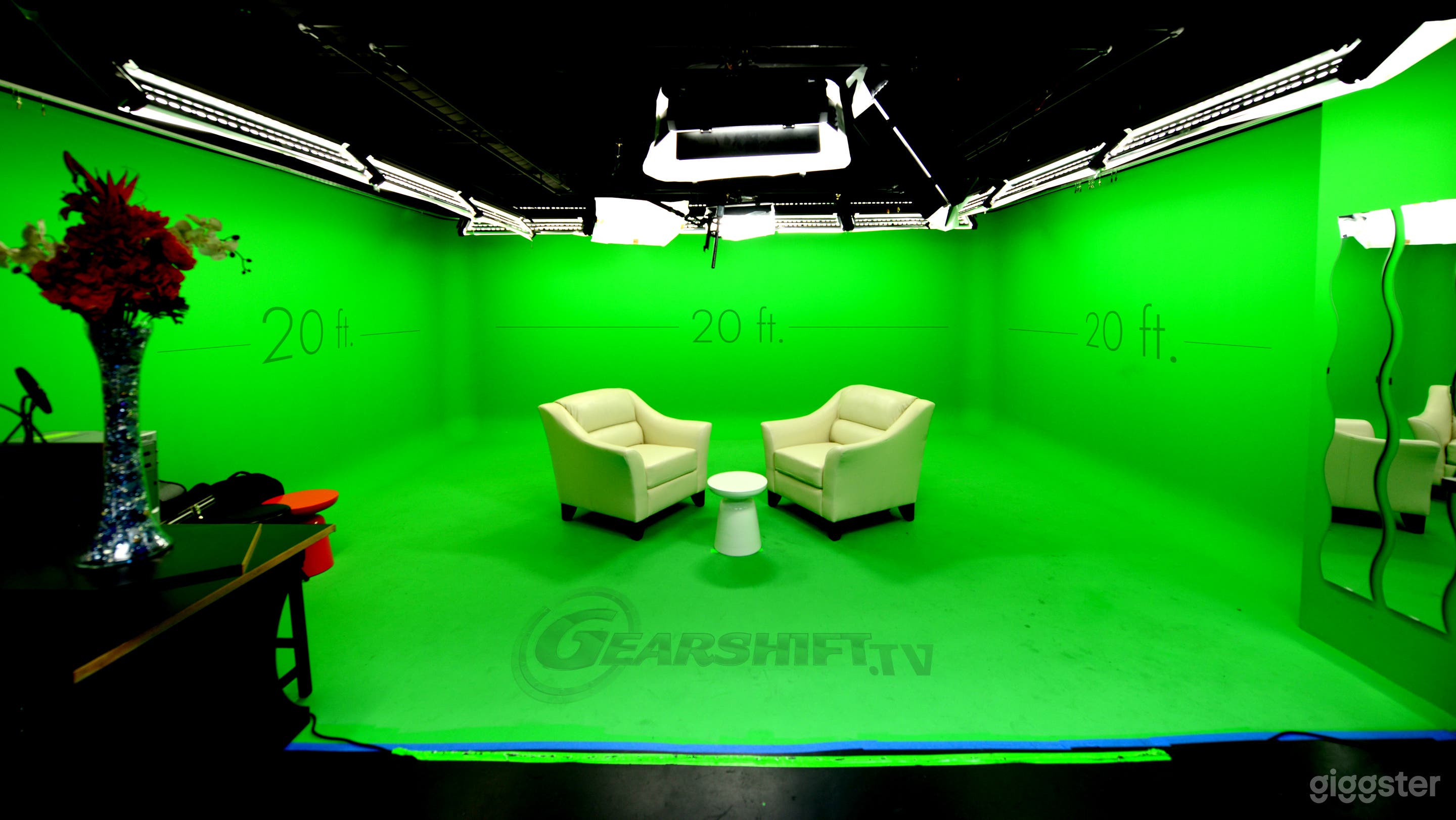 20'x20' Green Screen Cube