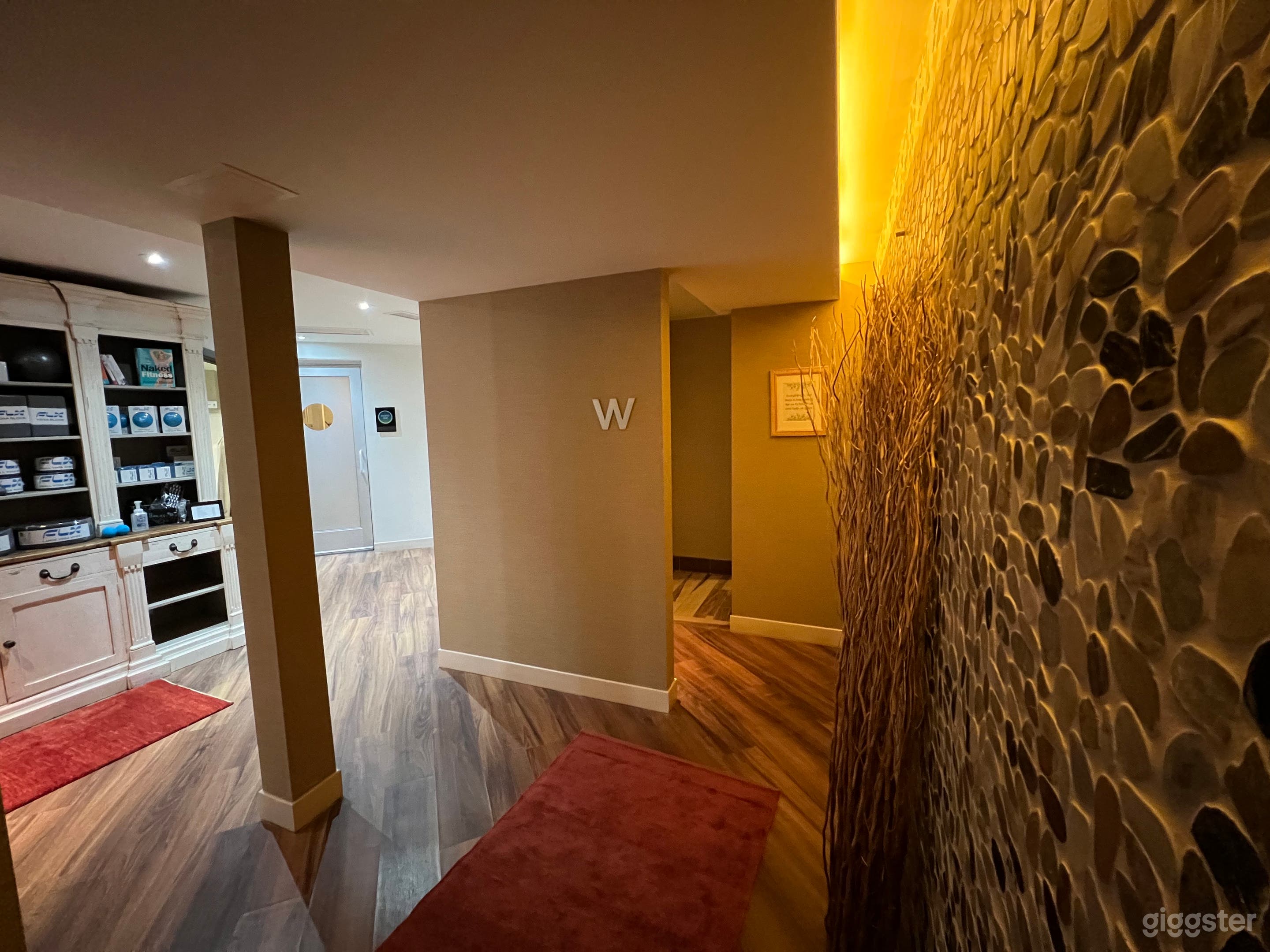 Entrance to locker rooms