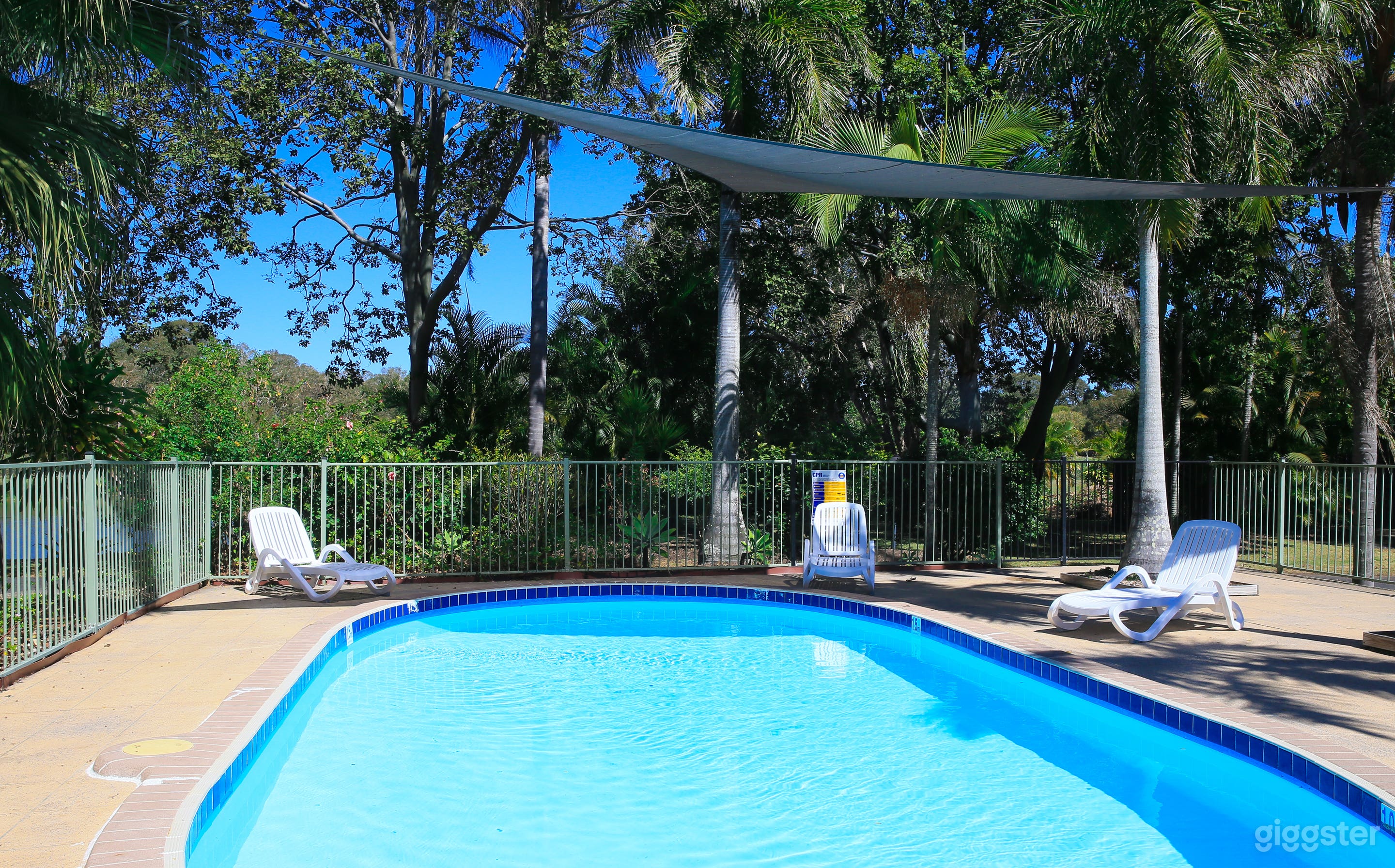 Exclusive Outdoor Pool Hire for Production Photo 3