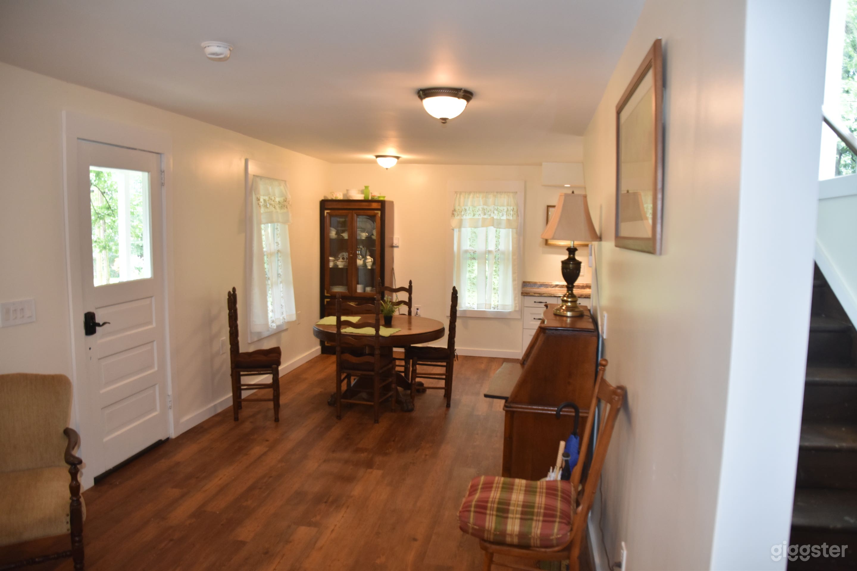 First floor dining and kitchen area
