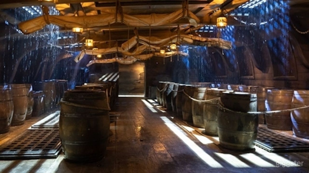 18th Century Frigate - Interior w/ Three-mast Photo 3