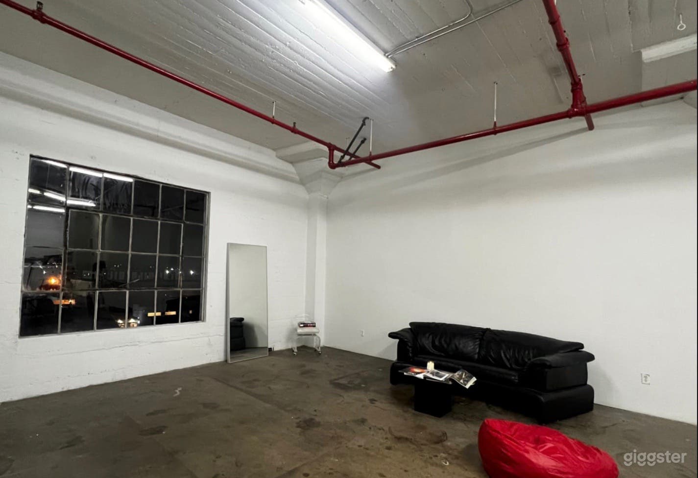 Includes furnished area with microwave, coffee maker and clothing racks