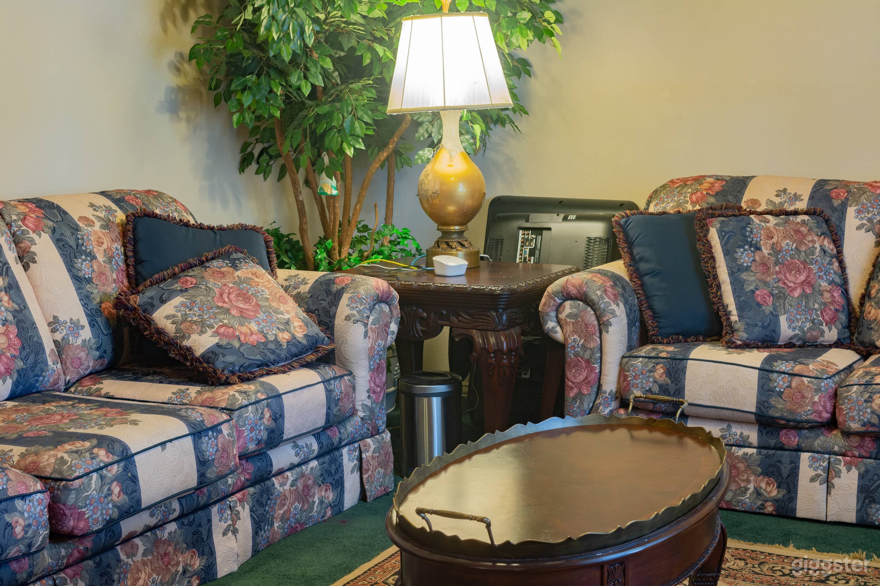 Second living room in the front of the house to the right of the door