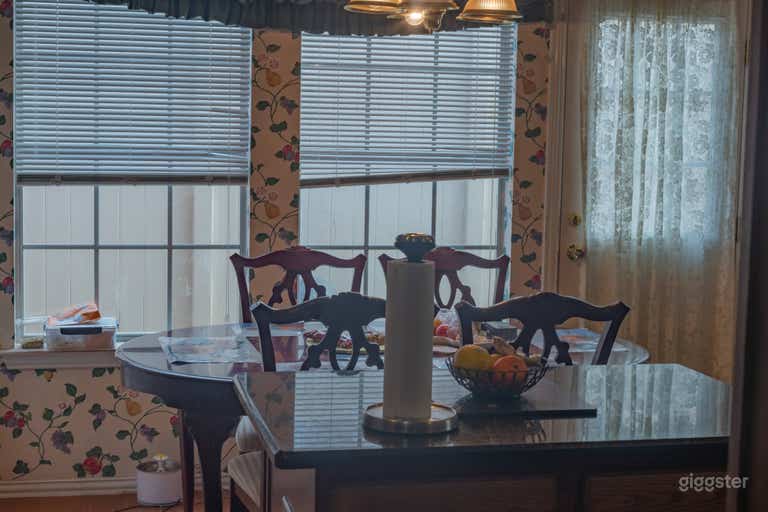  kitchen I have been told the wallpaper adds onto the aesthetic of 90s themed kitchen 