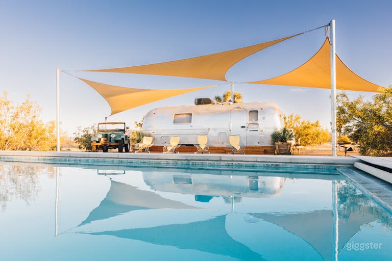 New Pool with 60s vintage lounge chairs  