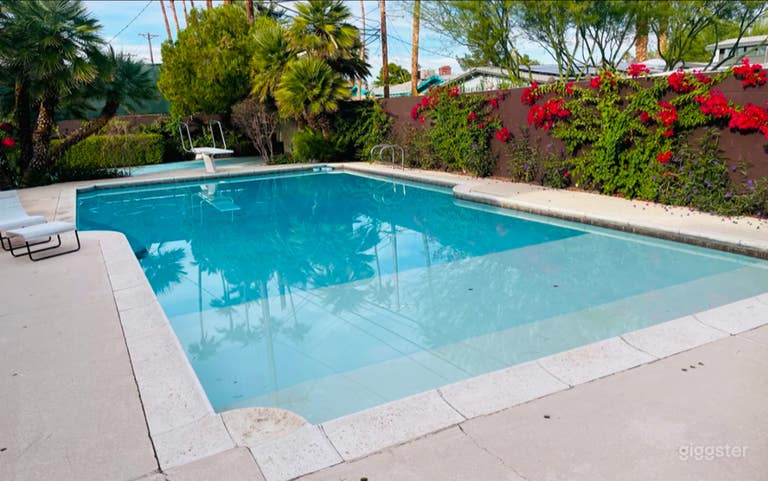  Large Private Pool With Classic Diving Board 
