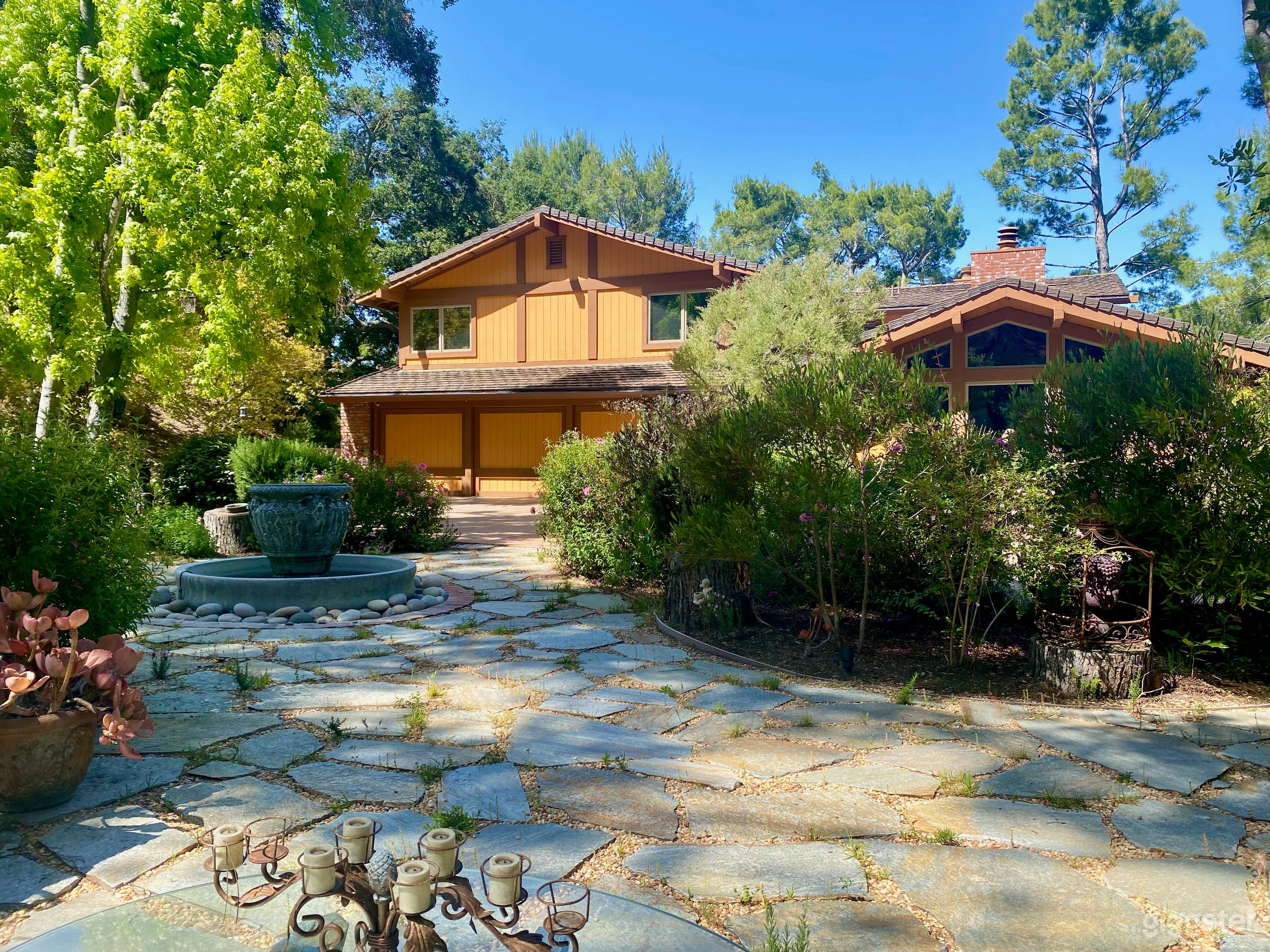 Parking area when you drive into the property.