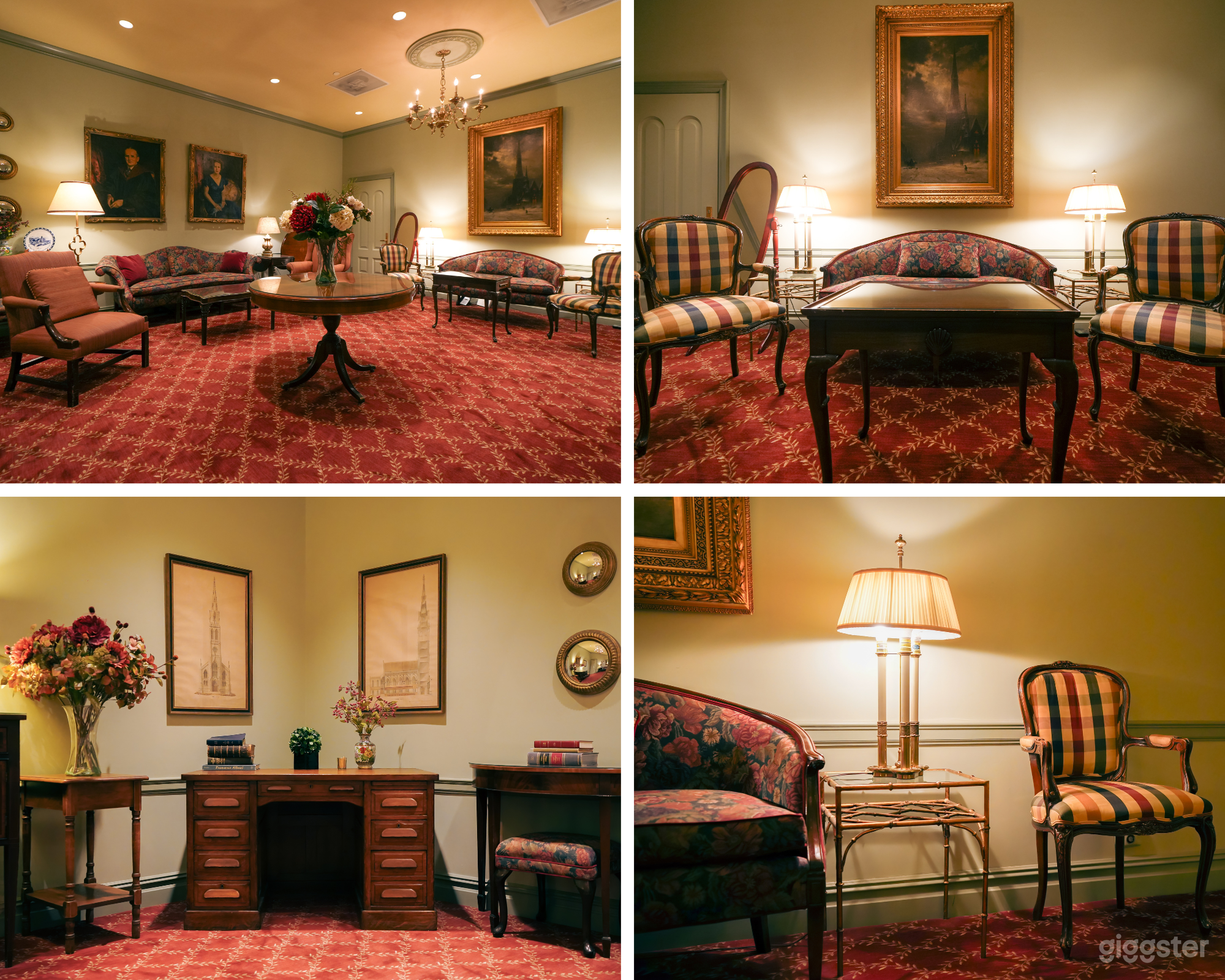 Retro Lounge w/ Bold Red Interiors &amp; Vintage Decor Photo 1