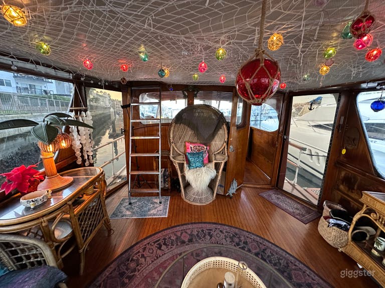  Vintage Wooden Boat/Floating Time Capsule/Tiki/ Rock & Roll 