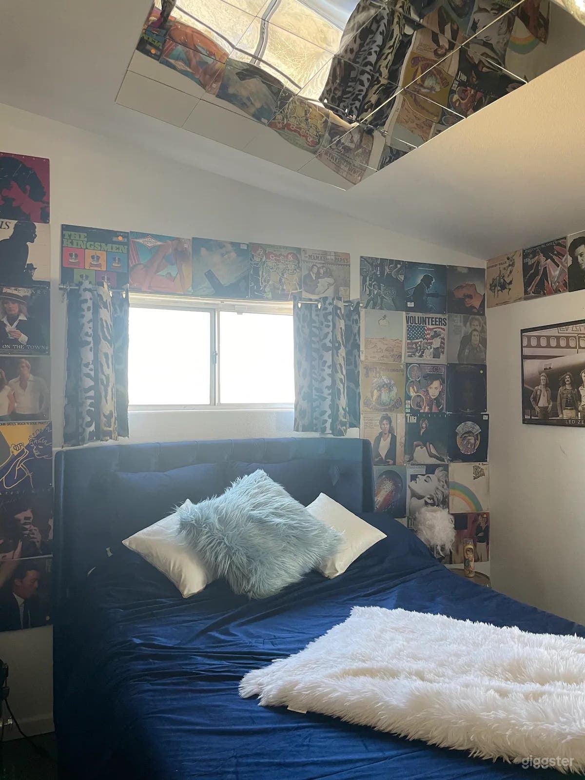 Rockstar room with mirrored ceilings