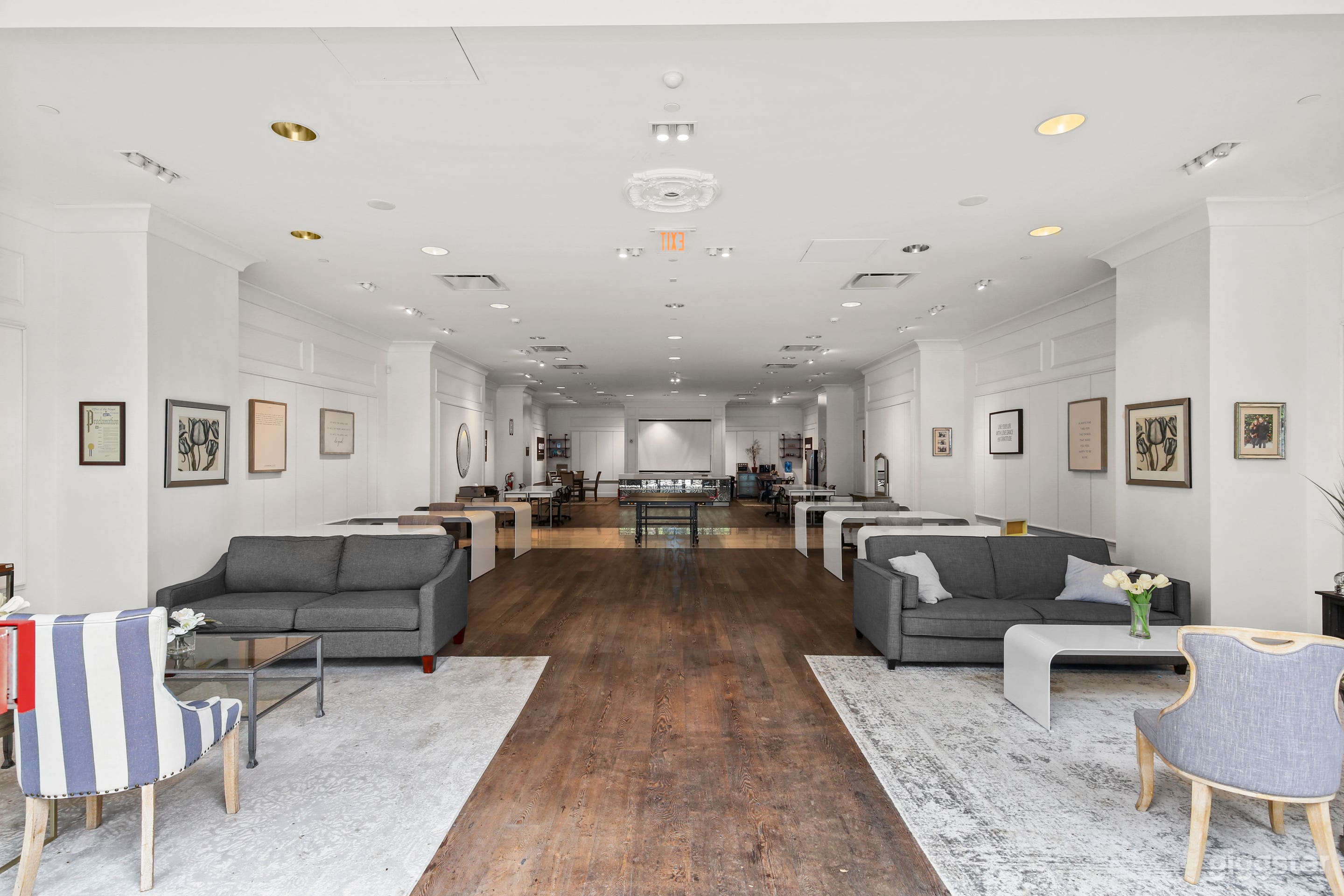 This is the view of the office when you first walk in. 