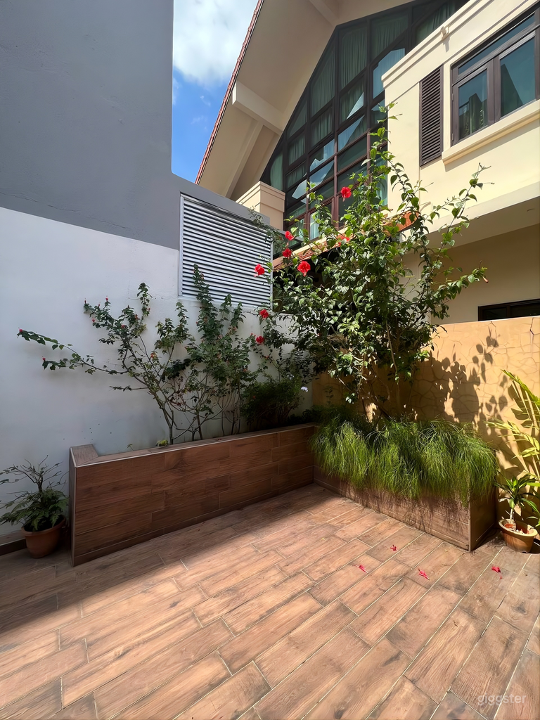  Patio extérieur et espace jardin 