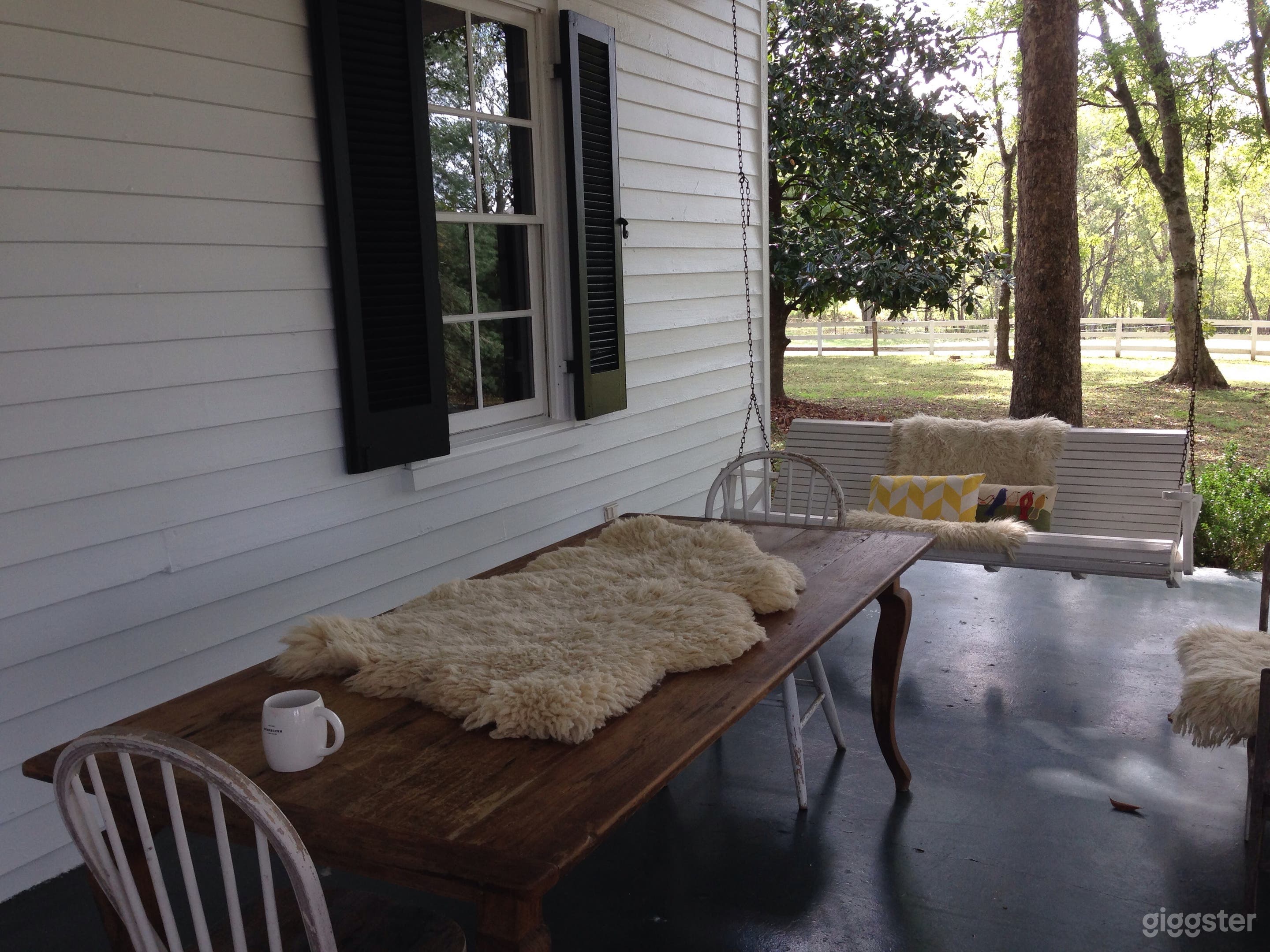 Farmhouse Front Porch 10'x40' with Balcony above
