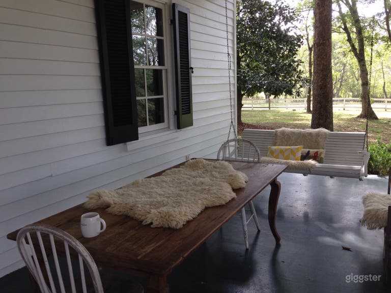  Farmhouse Front Porch 10&#x27;x40&#x27; with Balcony above
 