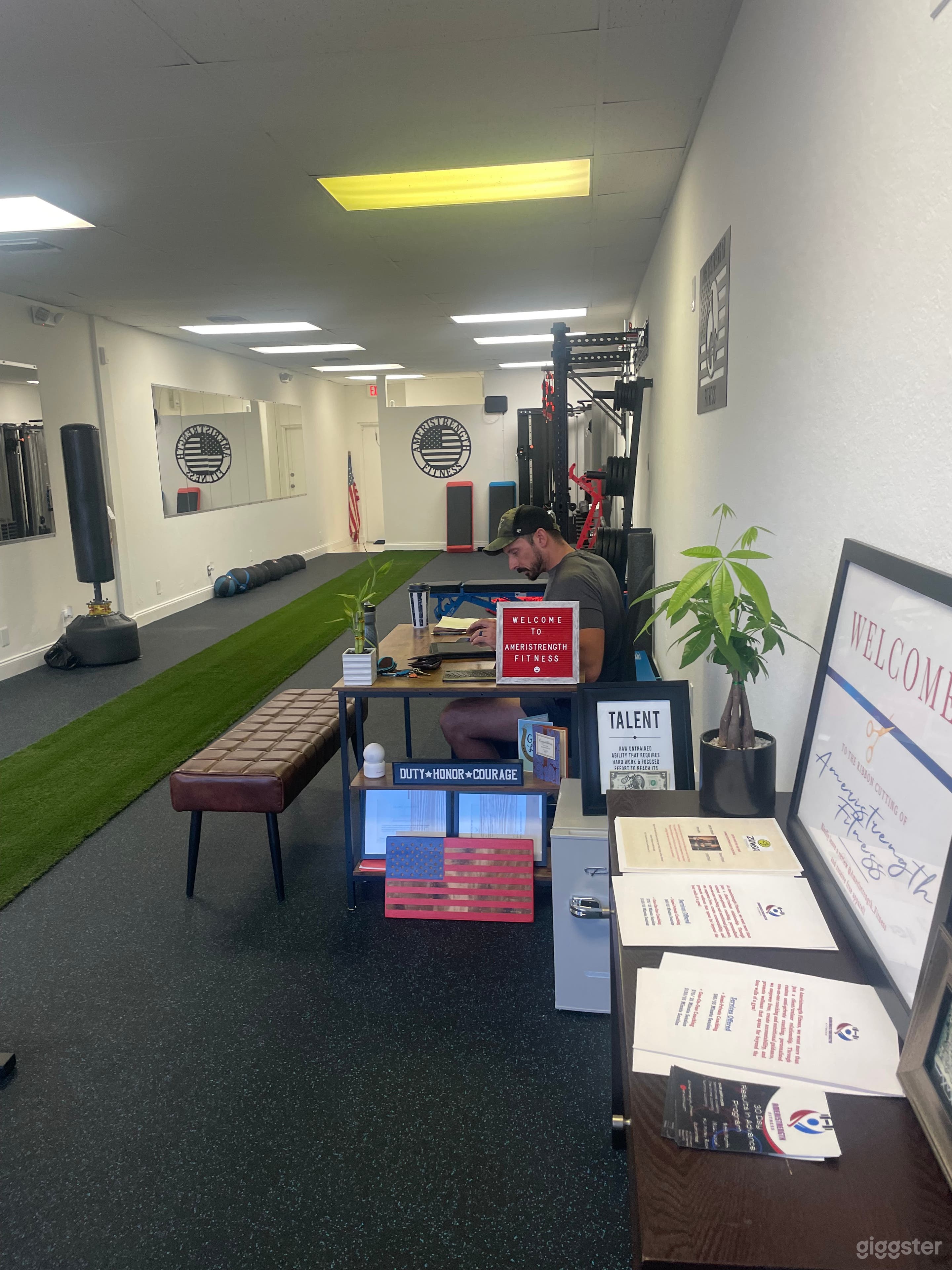 Turf, desk, boxing available 