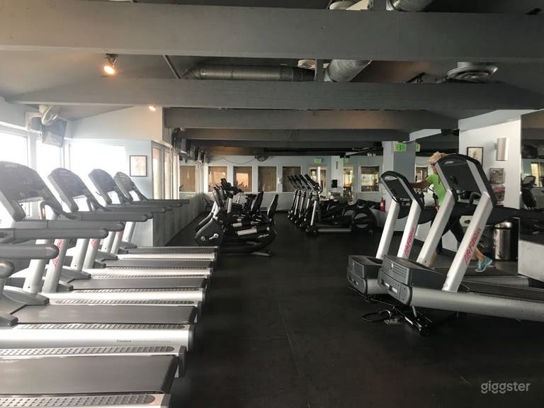  25 cardio machines located on second floor of the club. 