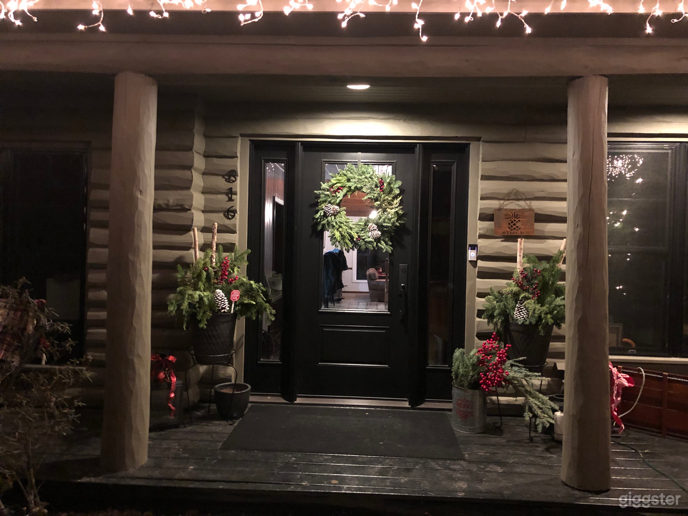 Front door and porch 