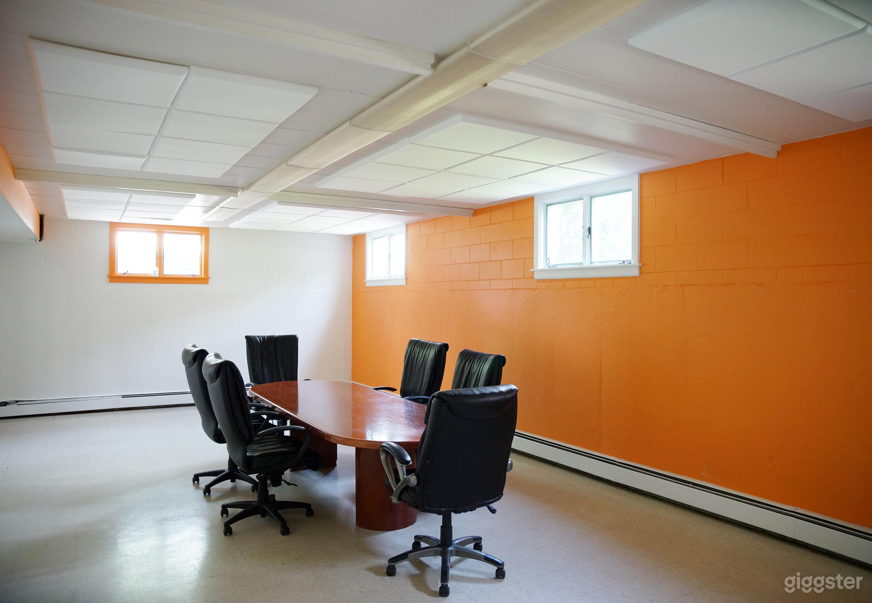 The lower class room offers privacy and a private entrance