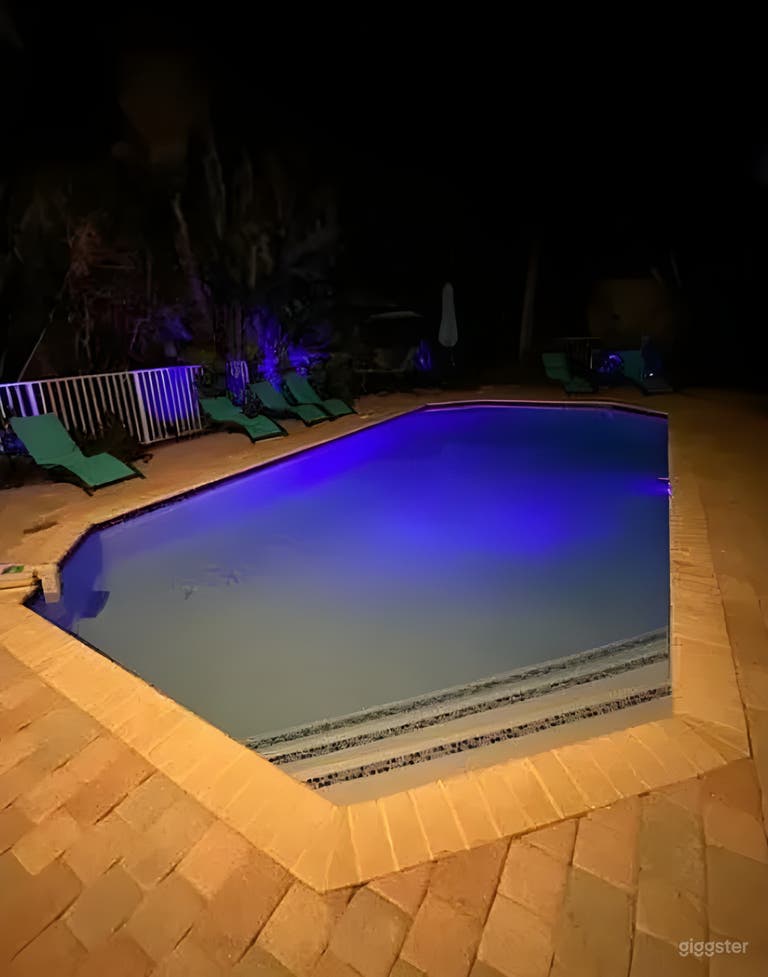  White Poolside Haven 