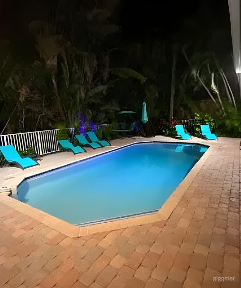  White Poolside Haven 