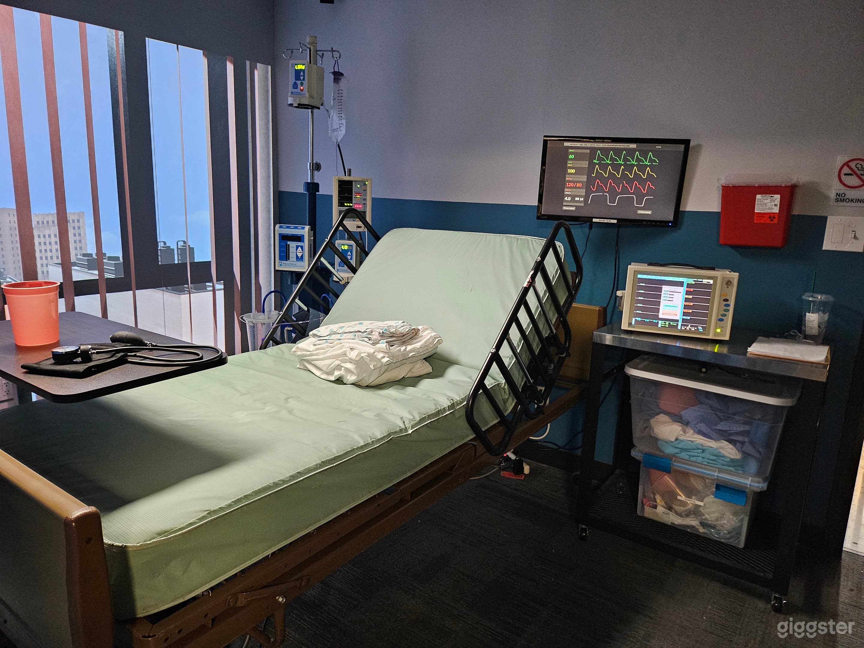 Hospital Room Set for Filming Photo 4