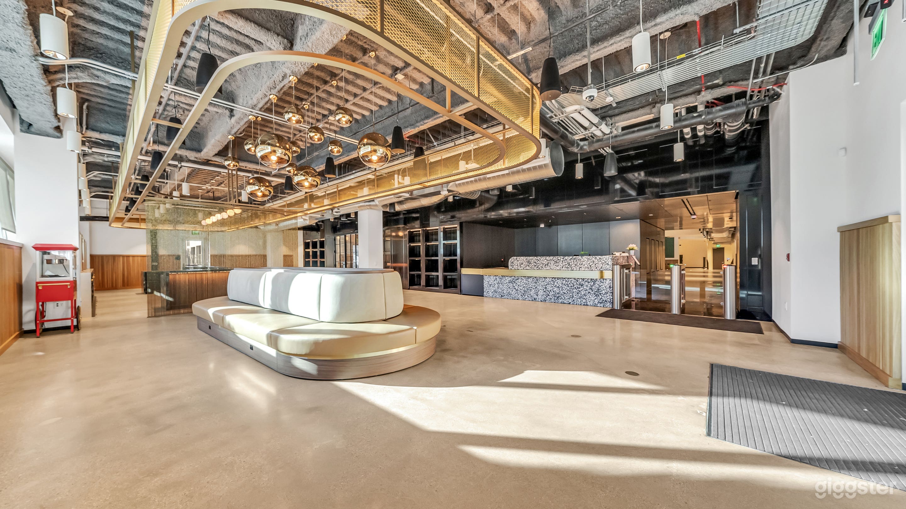 Corner view of main lobby entrance