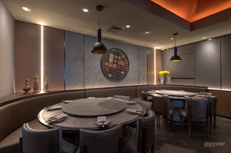  Round tables in the back dining room 