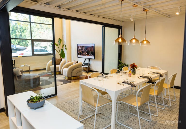  Dining/Conference Room opens to Living Room/Lounge with sliding glass doors. 65&quot; TV is mobile and can be used in Living or Dining Room 